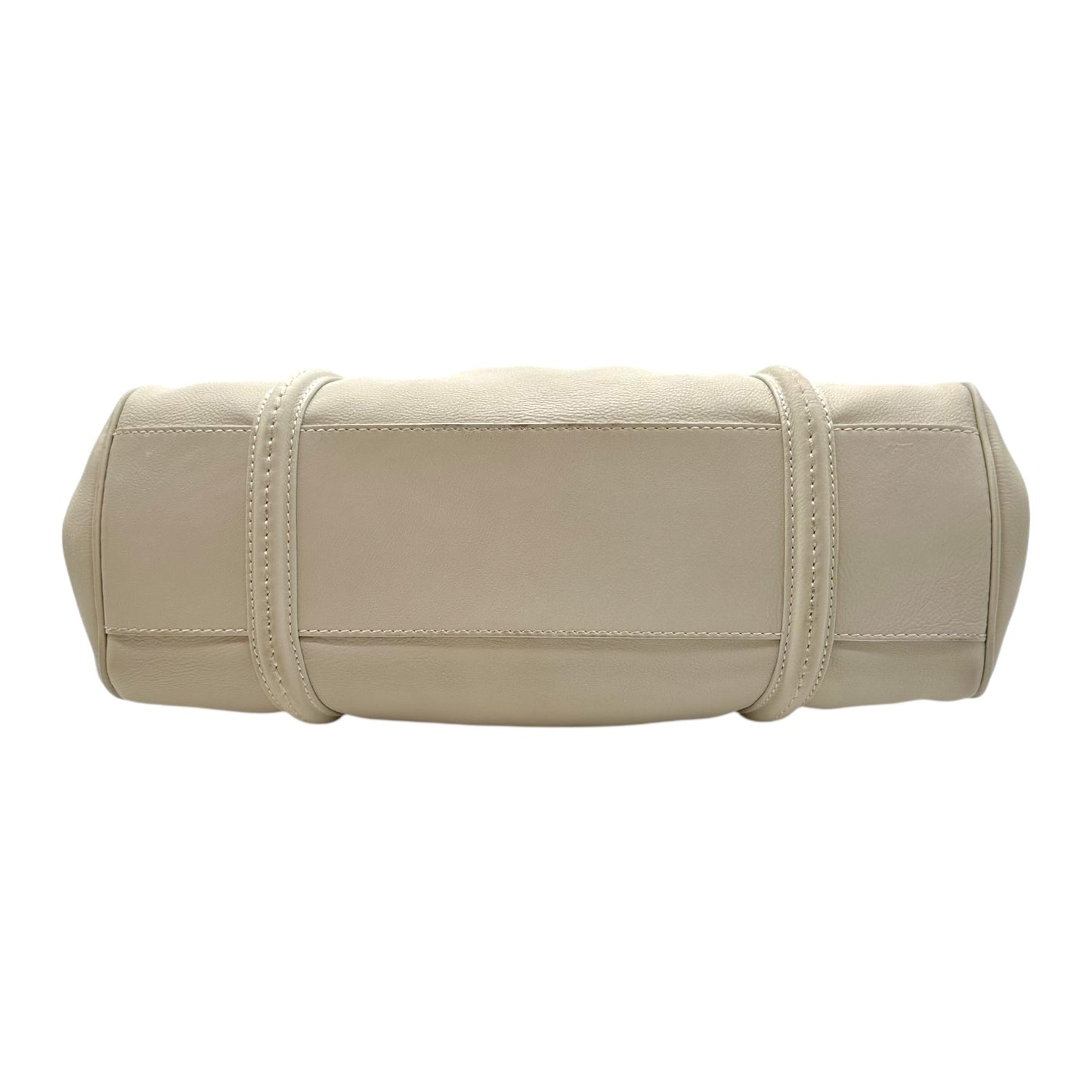 Christian Dior White Leather Small Bowler Bag - Outfit Repeater