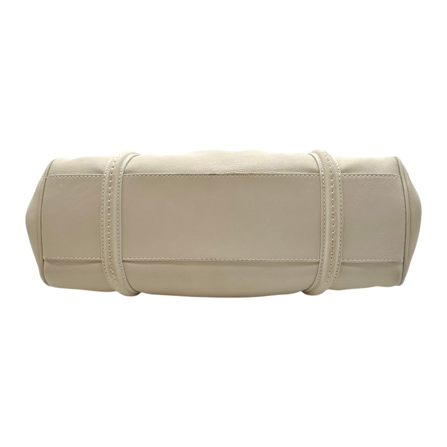 Christian Dior White Leather Small Bowler Bag - Outfit Repeater