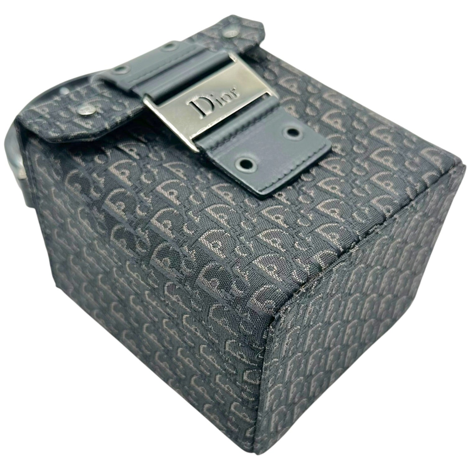 Christian Dior Mini Vanity Bag Black Trotter Monogram