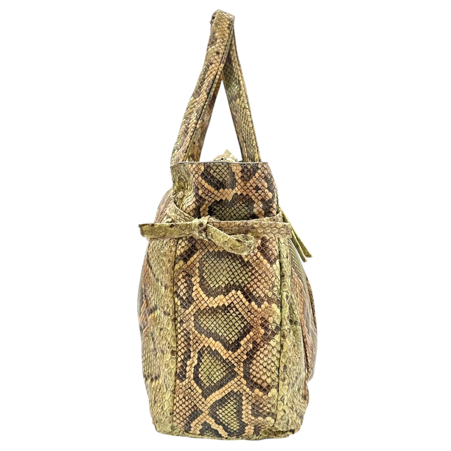 Gucci Green Python Large Hysteria Tote Bag