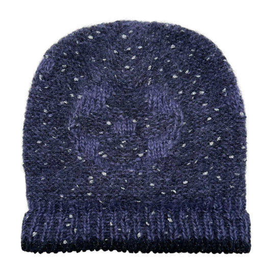 Louis Vuitton Purple Sequin Logo Beanie Hat