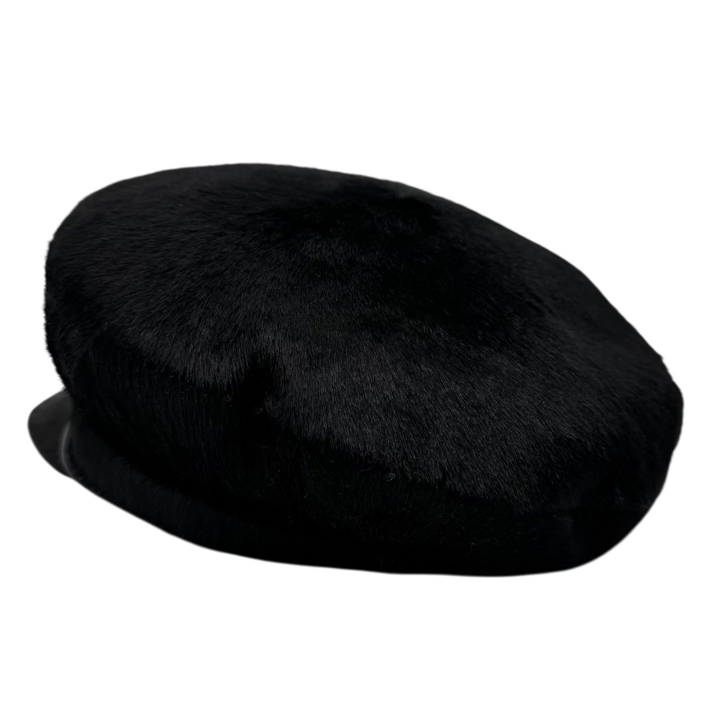 Hermes Black Ponyhair Newsboy Hat - Outfit Repeater