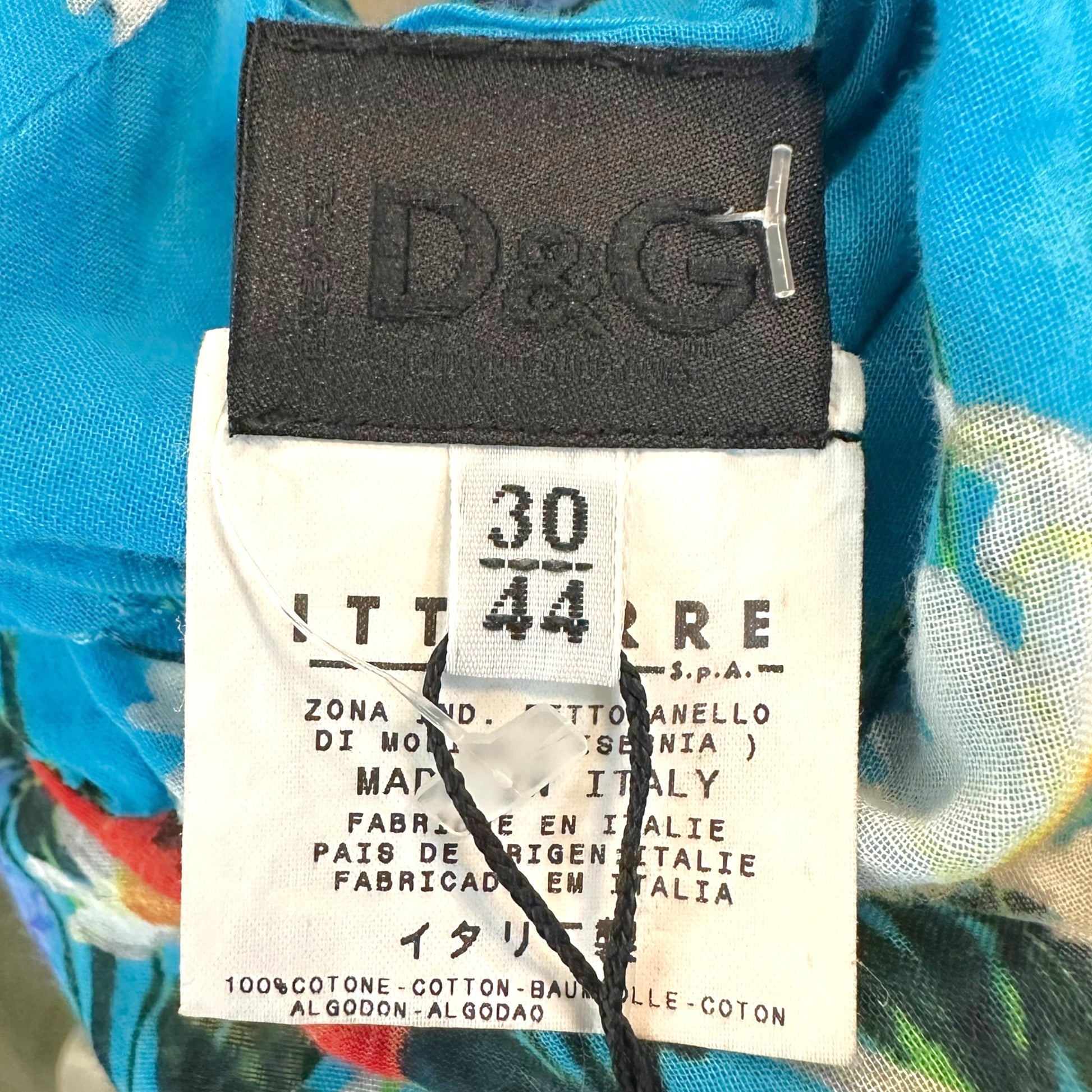 D&G Dolce & Gabbana 90's Mulicolor Floral Open Back Top NEW - Outfit Repeater