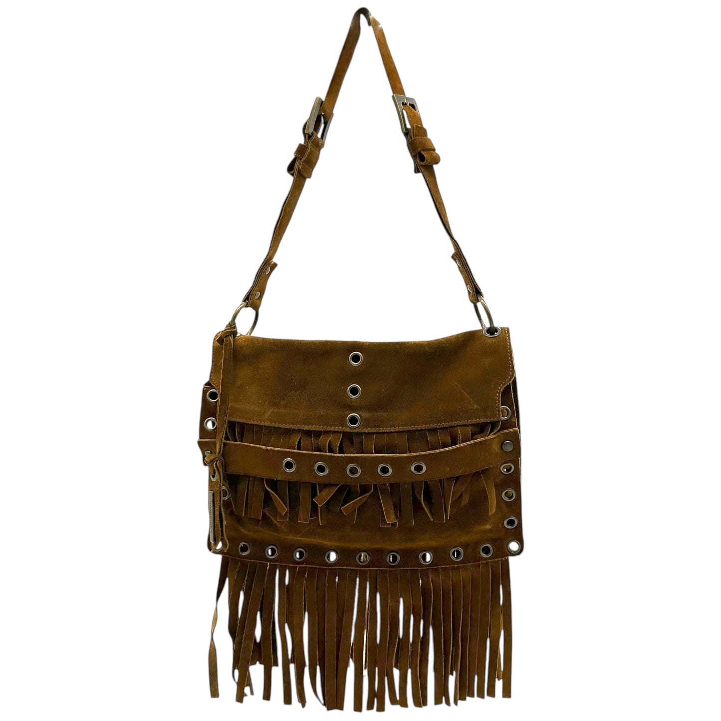 Dolce & Gabbana Brown Suede Fringe Bag - Outfit Repeater