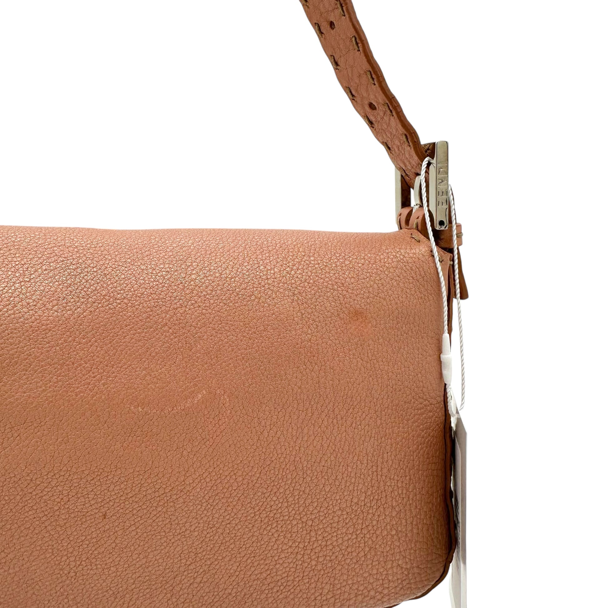 Fendi Selleria Pink Leather Baguette Bag - Outfit Repeater