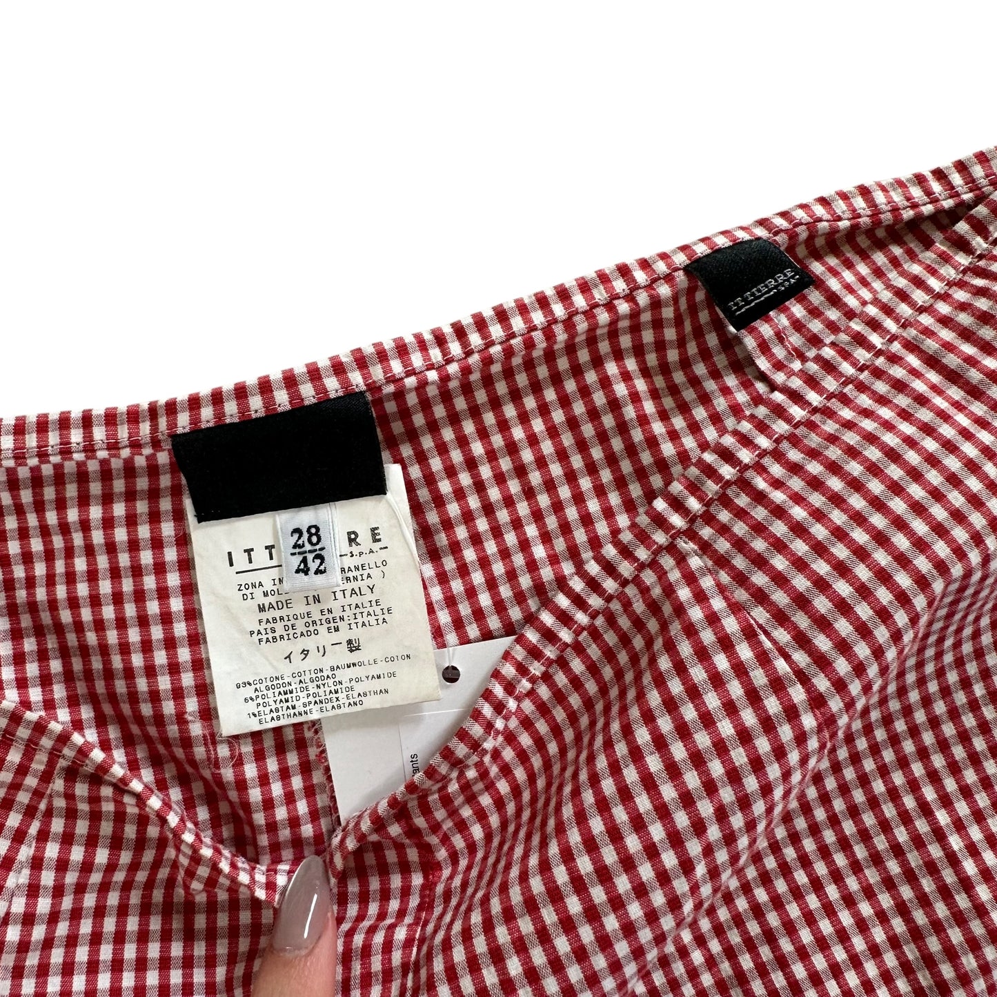 D&G Dolce & Gabbana Red & White Gingham Capri Pants - Outfit Repeater