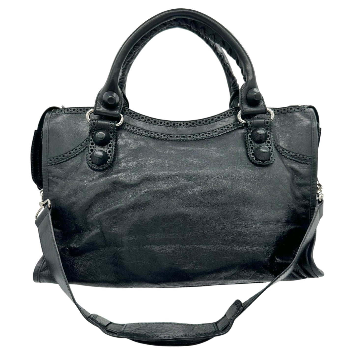 Balenciaga Black Leather Giant City Bag - Outfit Repeater