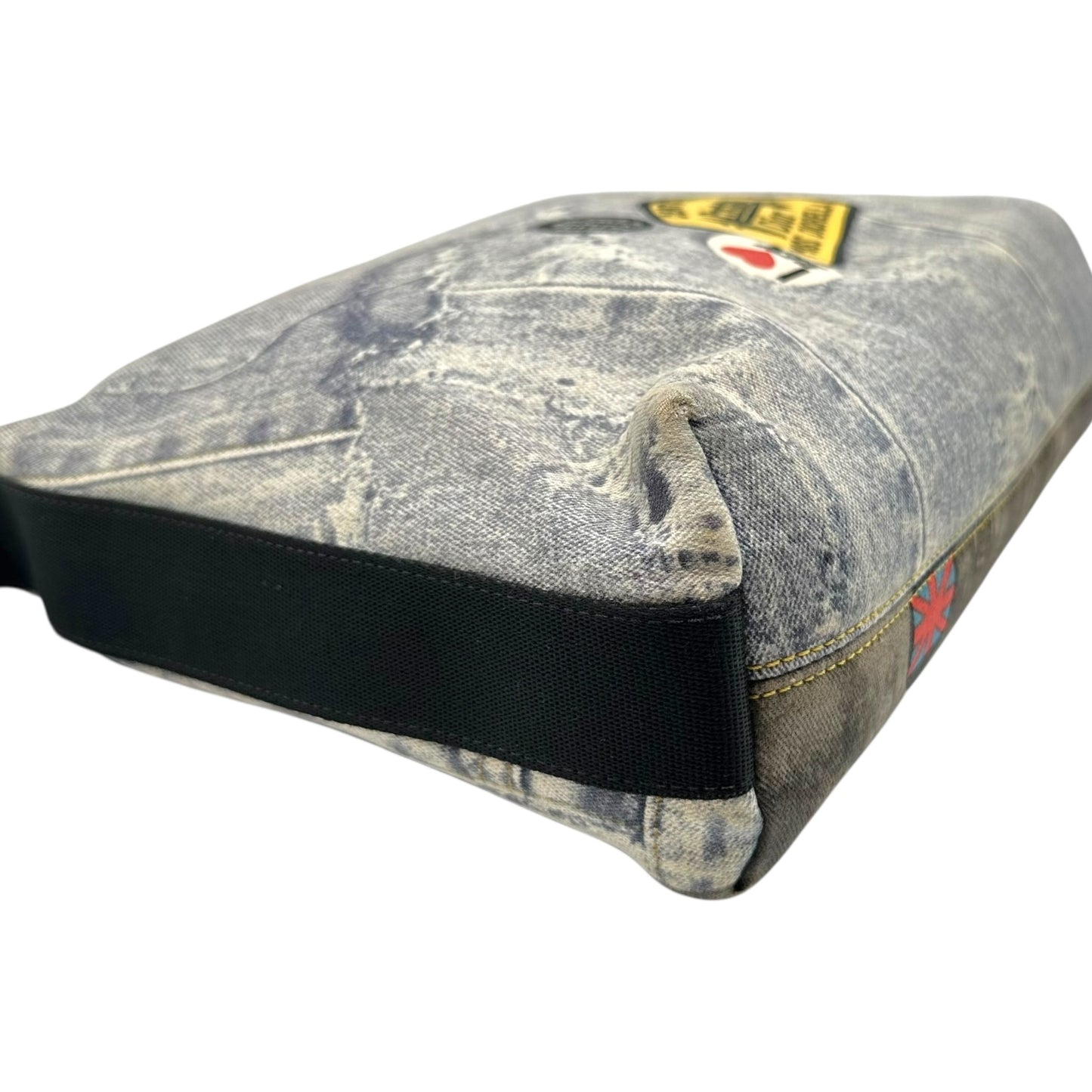 Christian Dior Miss Diorella Denim Printed Satchel Bag