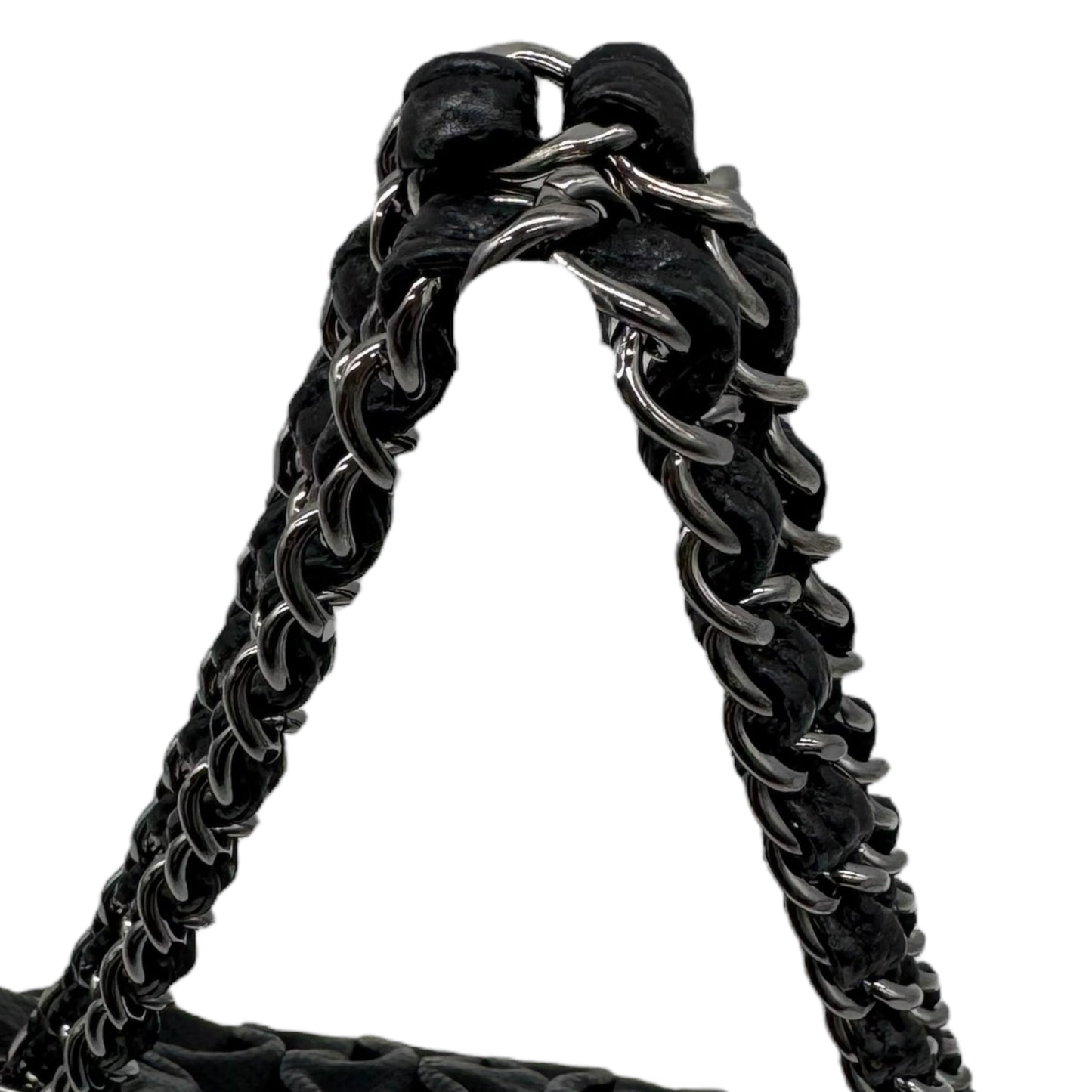 Chanel Black Perforated Leather Shoulder Bag - Outfit Repeater