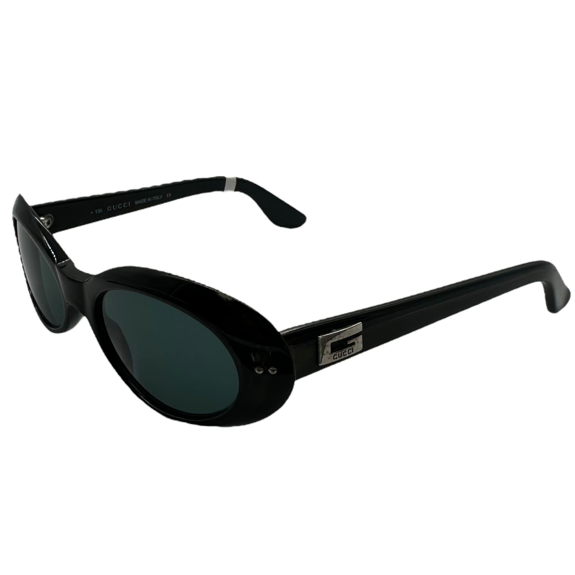 Gucci 90's Green/Black 2413 Oval Sunglasses - Outfit Repeater