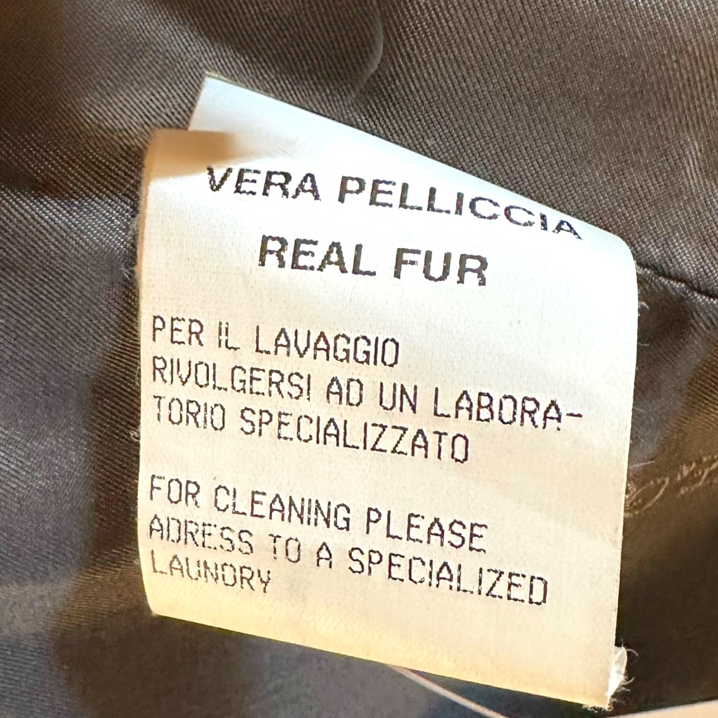 Dolce & Gabbana Brown Mink Rabbit Fur Coat
