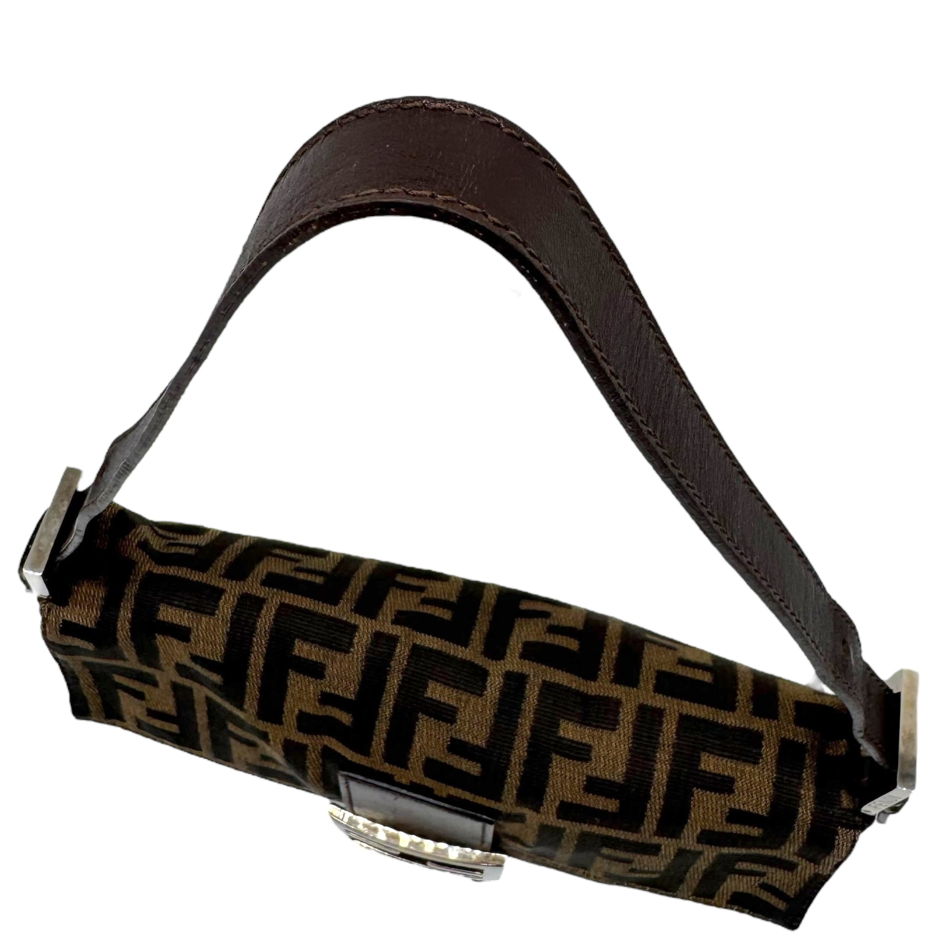 Fendi Brown Zucca Monogram Classic Baguette Bag - Outfit Repeater