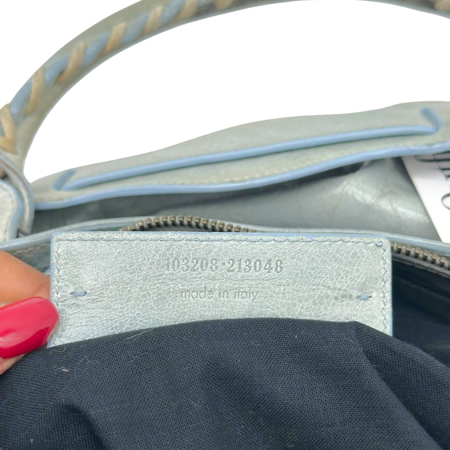 Balenciaga Light Blue First City 2-Way Bag
