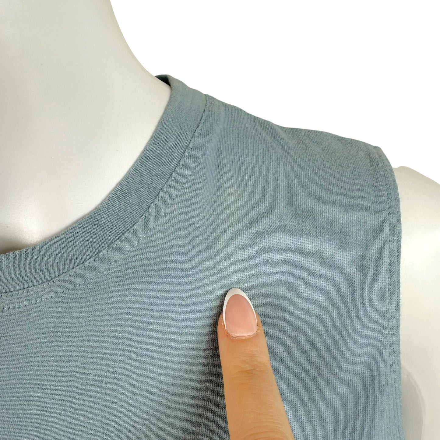 Christian Dior Light Blue & Beige J'Adore Dior Tank Top