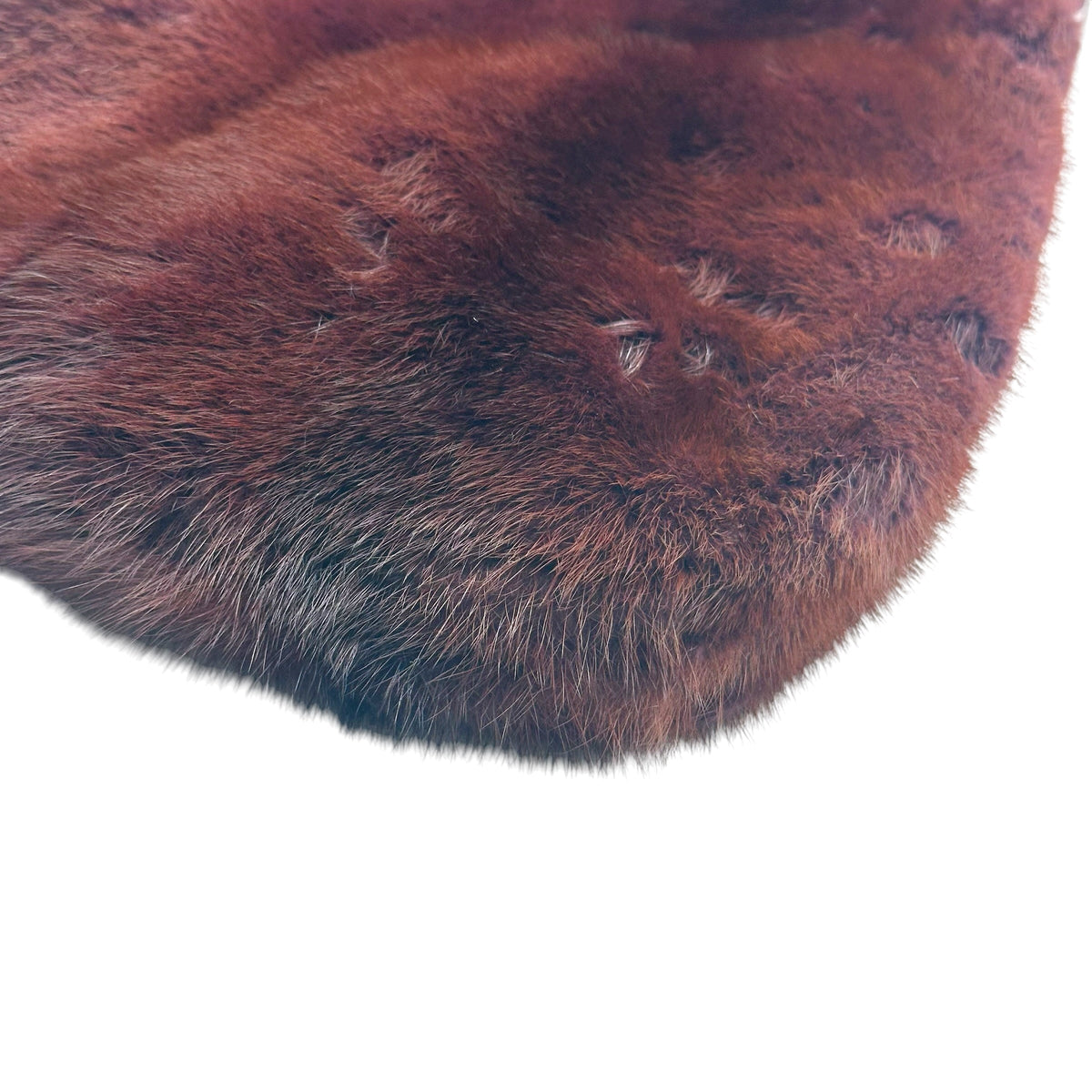 Gucci Hobo Bag Burgundy Mink Fur Shoulder