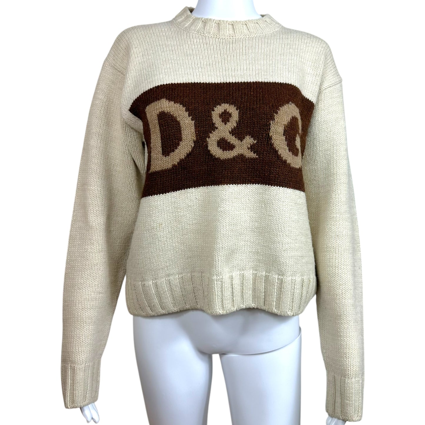 D&G Dolce & Gabbana Wool Logo Sweater - Outfit Repeater