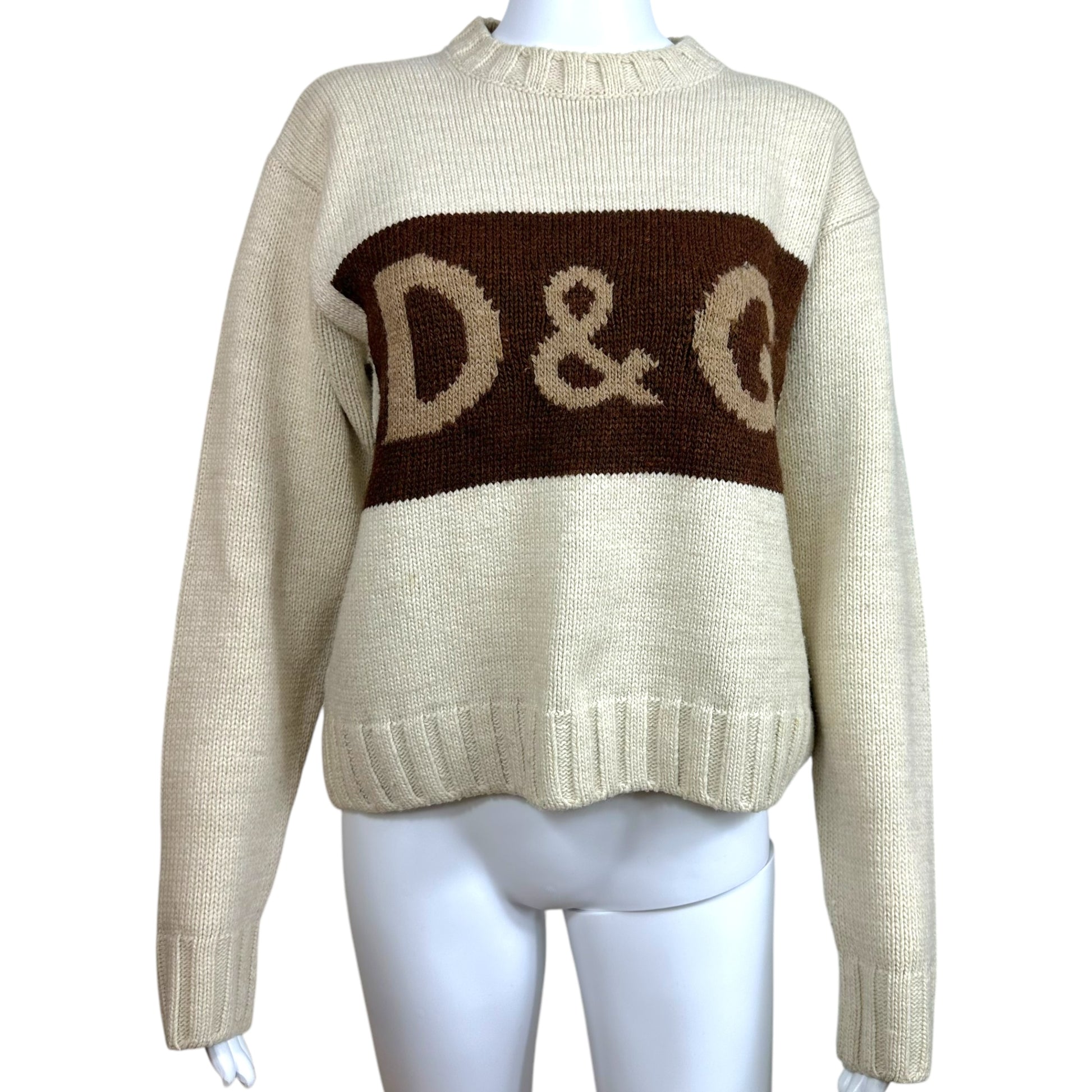 D&G Dolce & Gabbana Wool Logo Sweater - Outfit Repeater