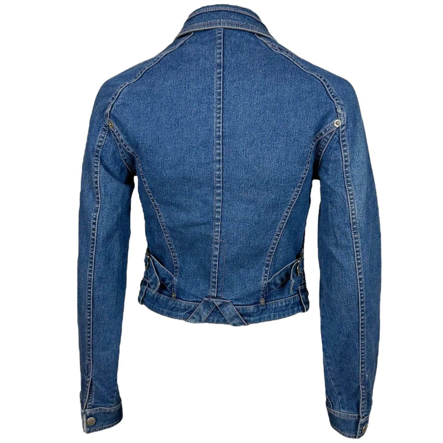 Christian Dior S/S 2003 Blue Denim Cropped Jacket - Outfit Repeater