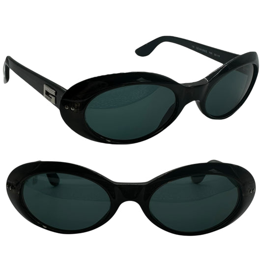 Gucci 90's Green/Black 2413 Oval Sunglasses - Outfit Repeater