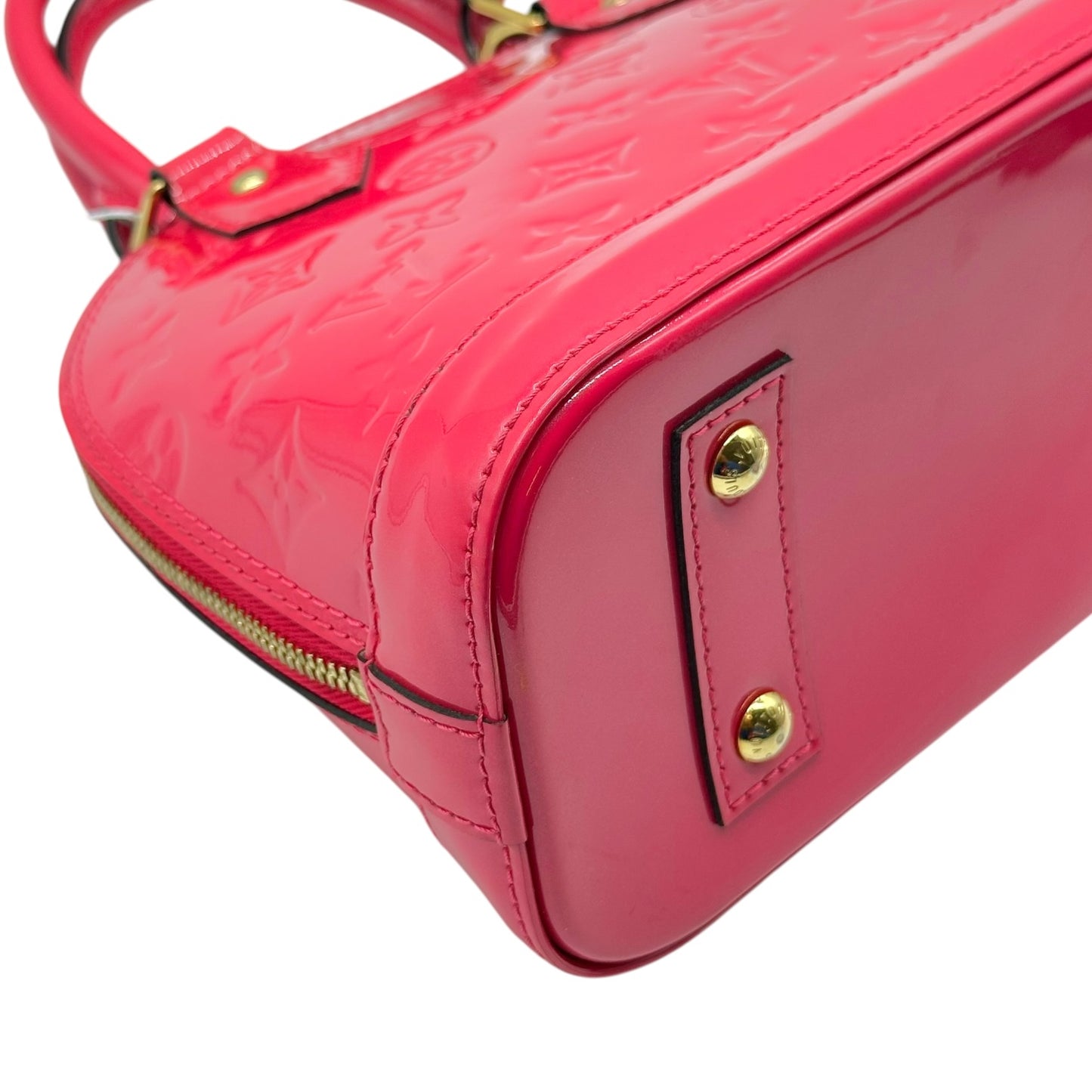 Louis Vuitton Hot Pink Vernis Patent Monogram Alma BB 2-Way Bag