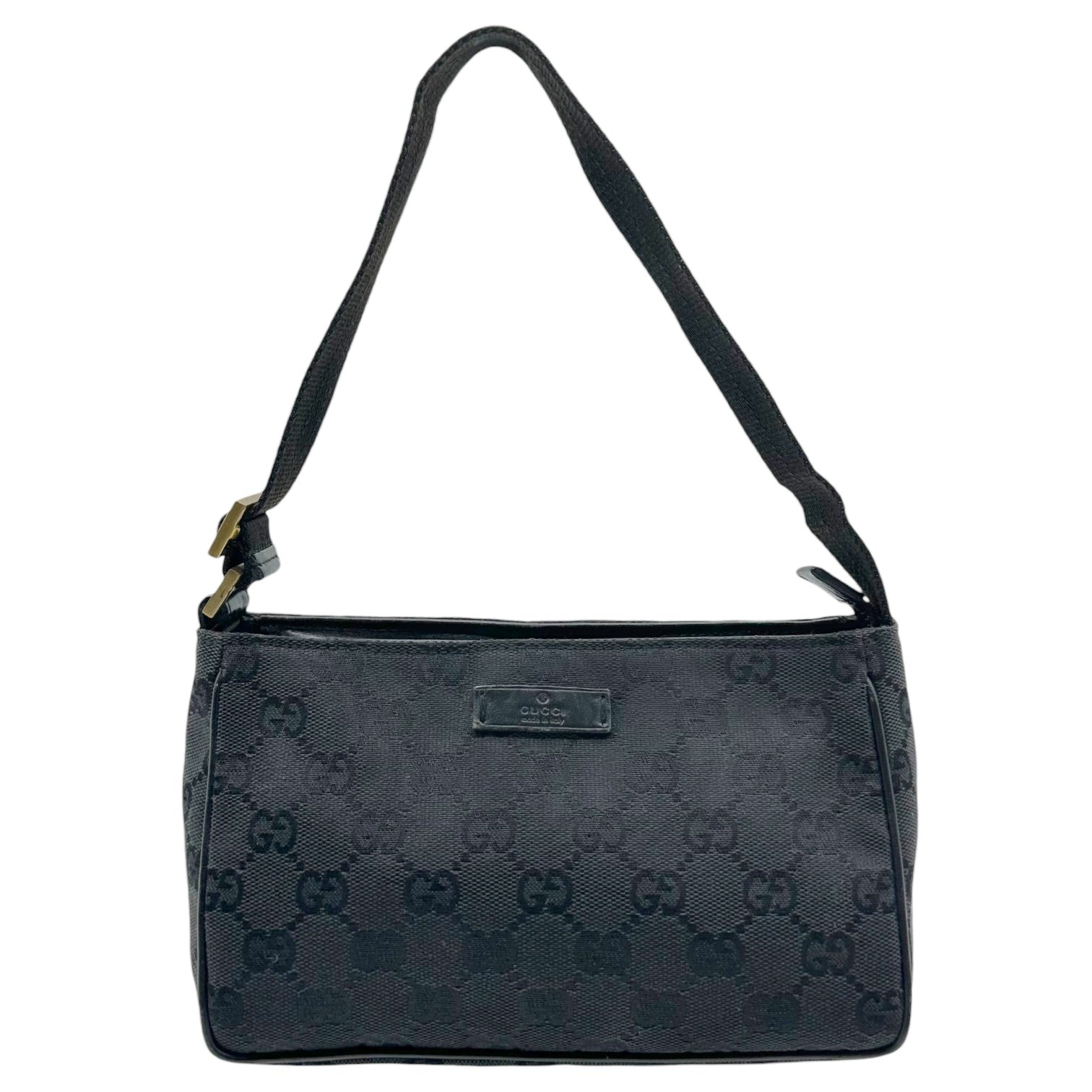 Gucci Mini Pochette Bag Black Canvas Monogram