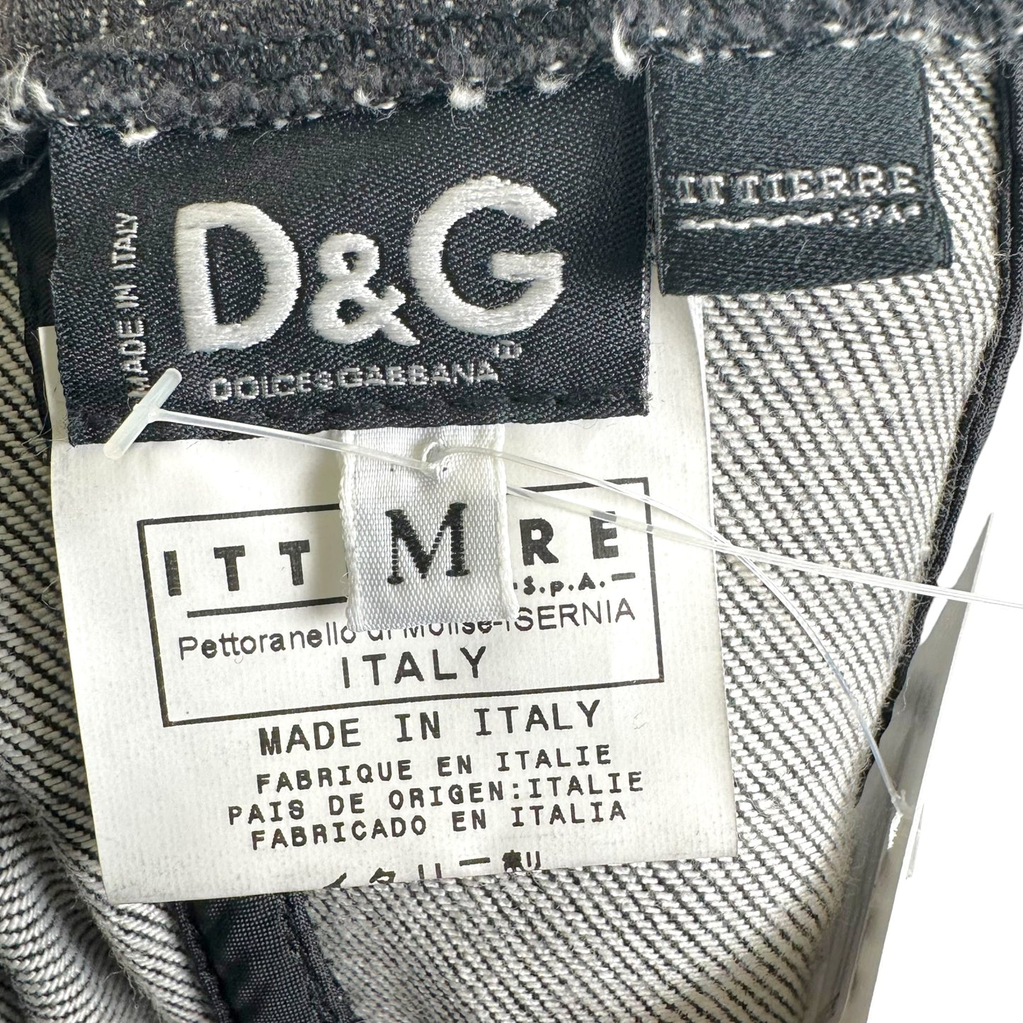 Dolce & Gabbana Dark Wash Denim Corset Top