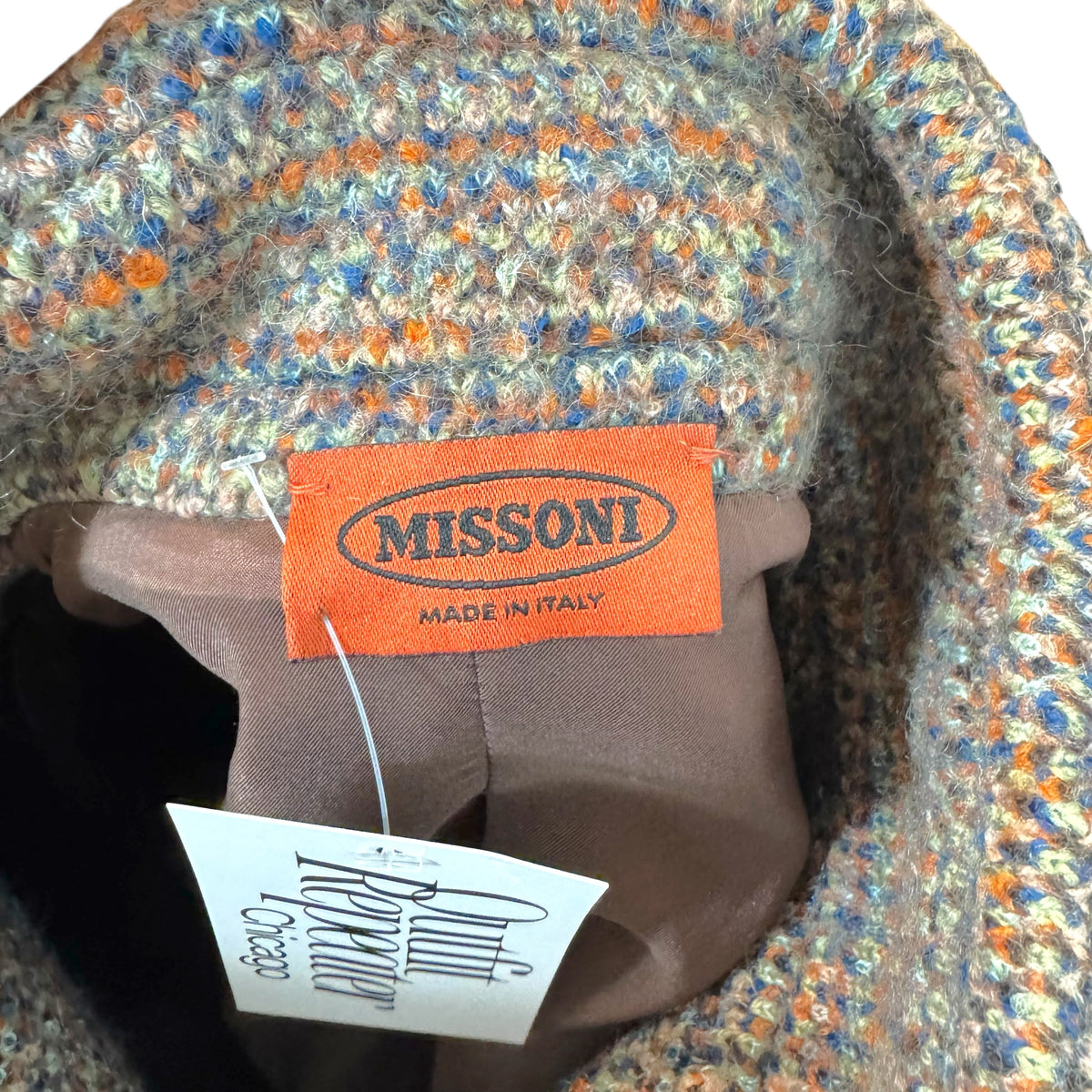 Missoni Multicolor Swirl Pattern Knit Jacket
