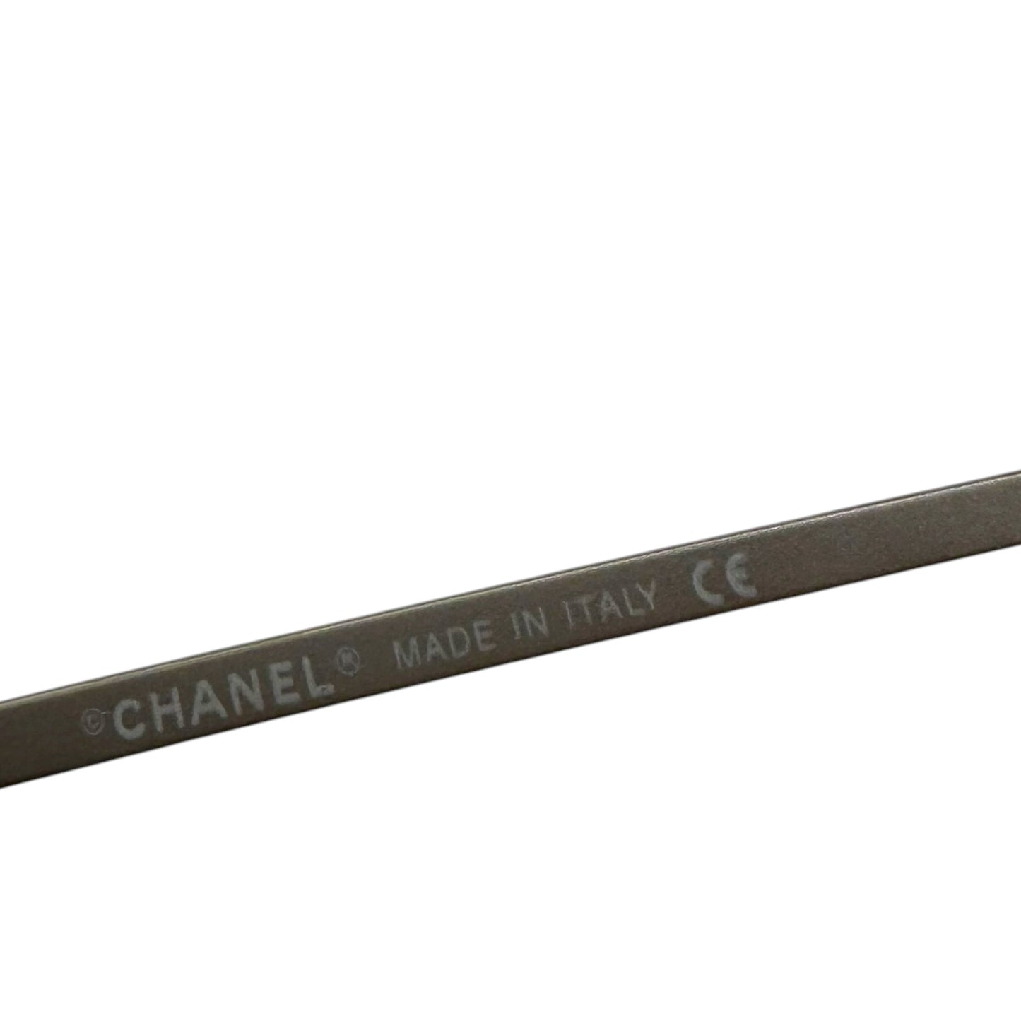 Chanel Blue & Silver Rimless Oval 4003 Sunglasses w/ Case