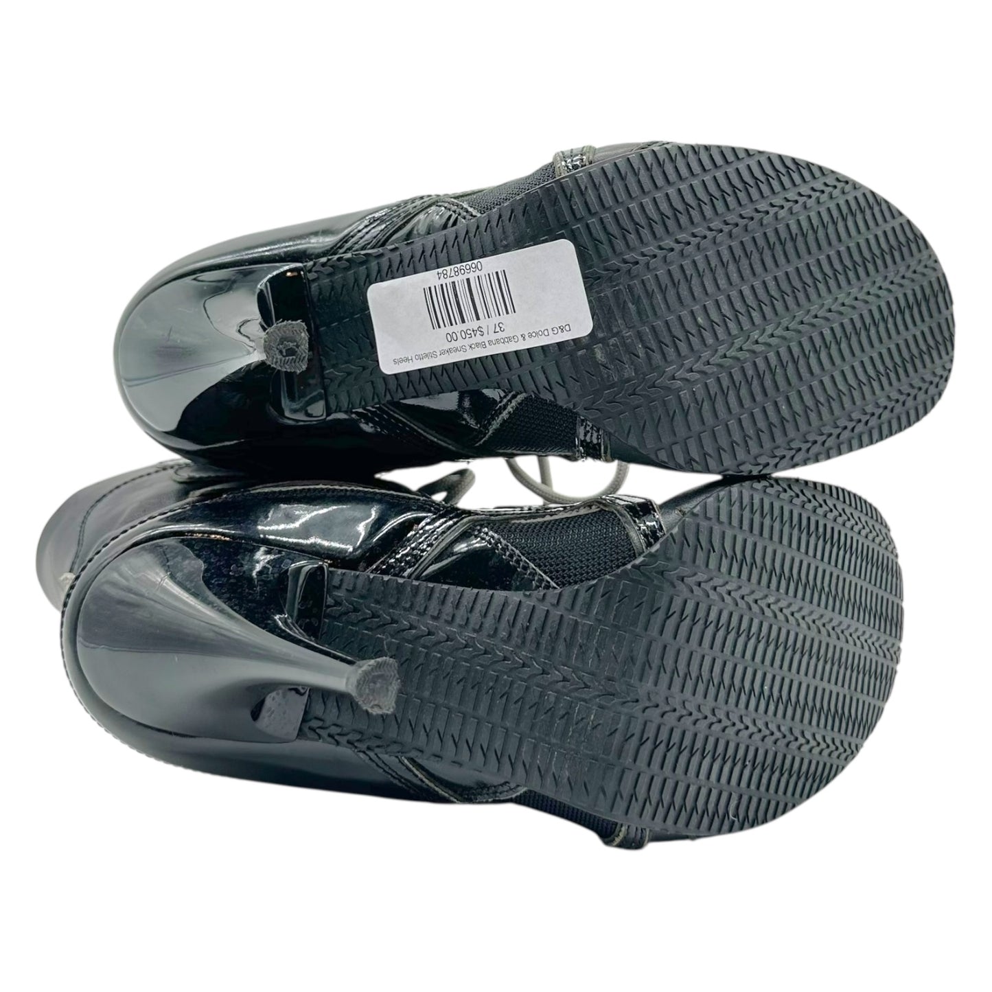 D&G Dolce & Gabbana Black Sneaker Stiletto Heels - Outfit Repeater