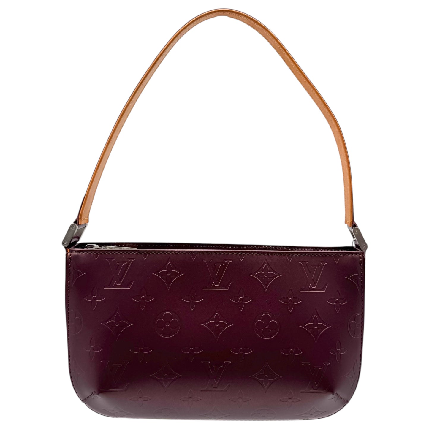 Louis Vuitton Burgundy Matte Monogram Fowler Pochette