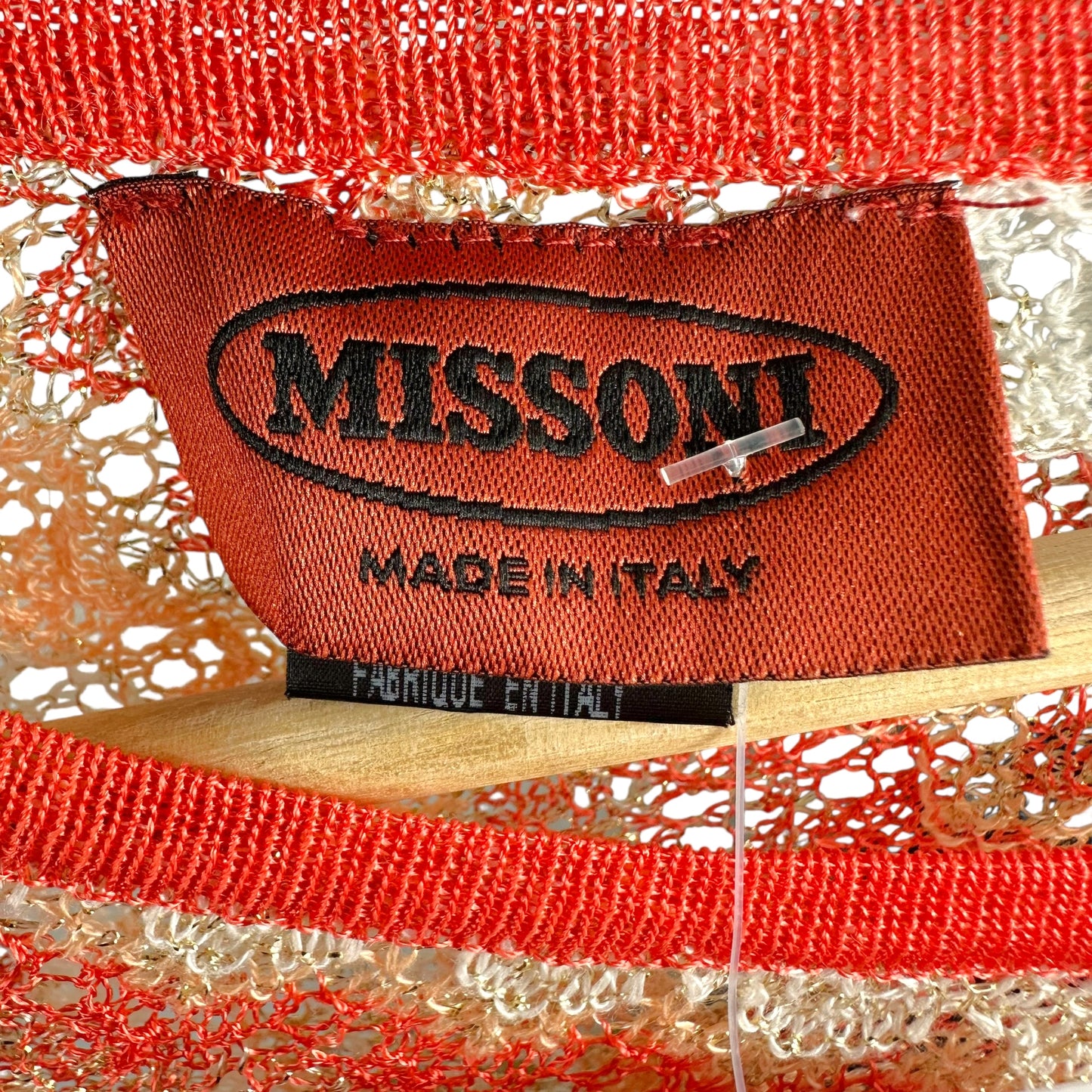 Missoni Orange Chevron Knit Poncho - Outfit Repeater