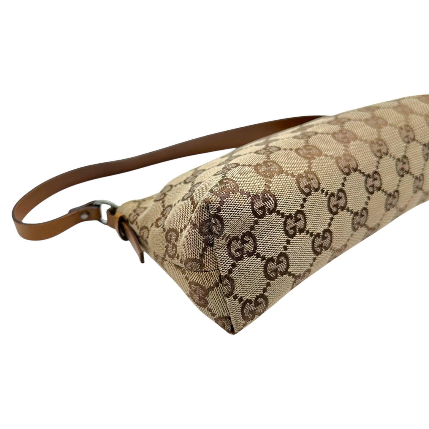 Gucci Mini Bag Tan Monogram Leather Strap