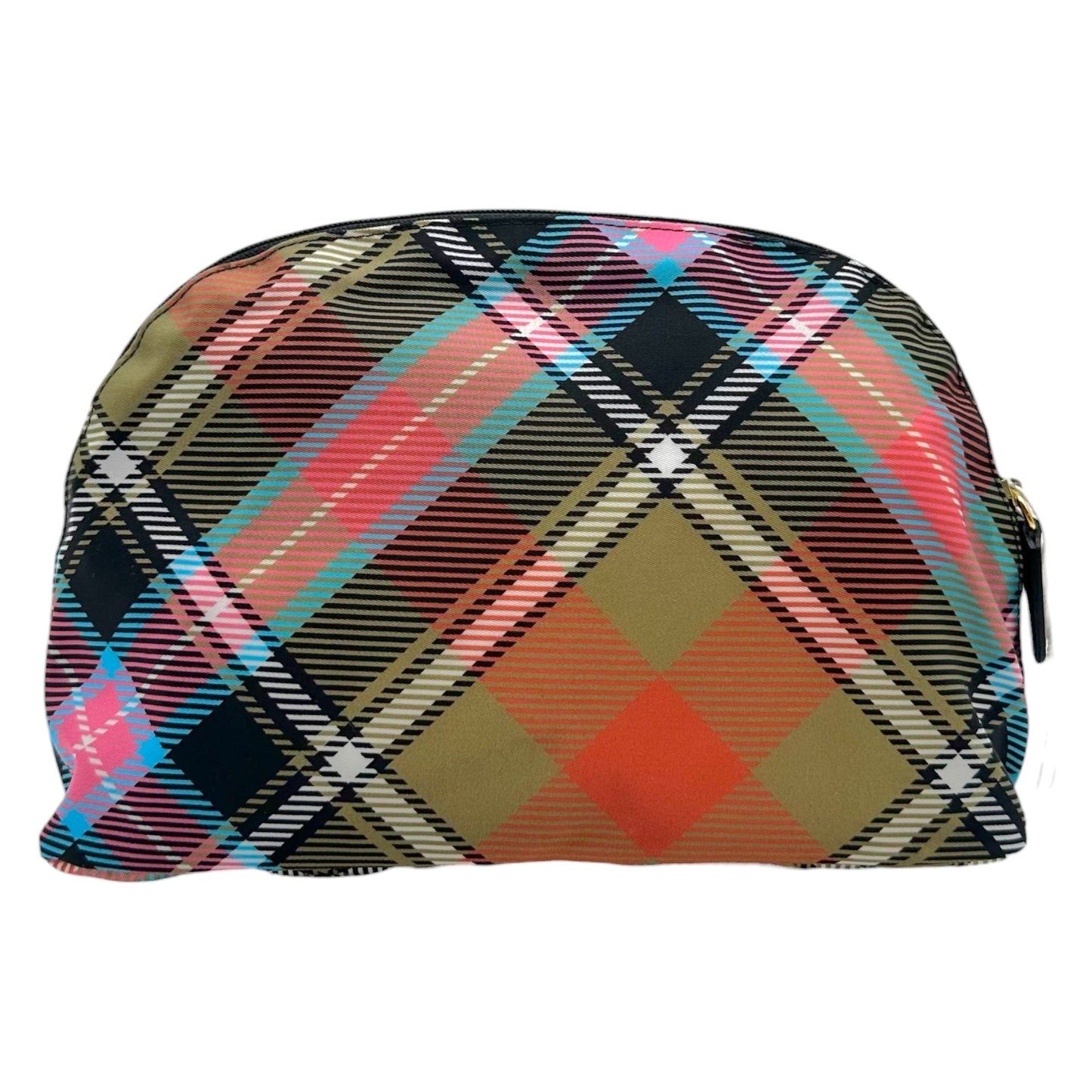 Vivienne Westwood Nylon Cosmetic Bag Multicolor Plaid Print