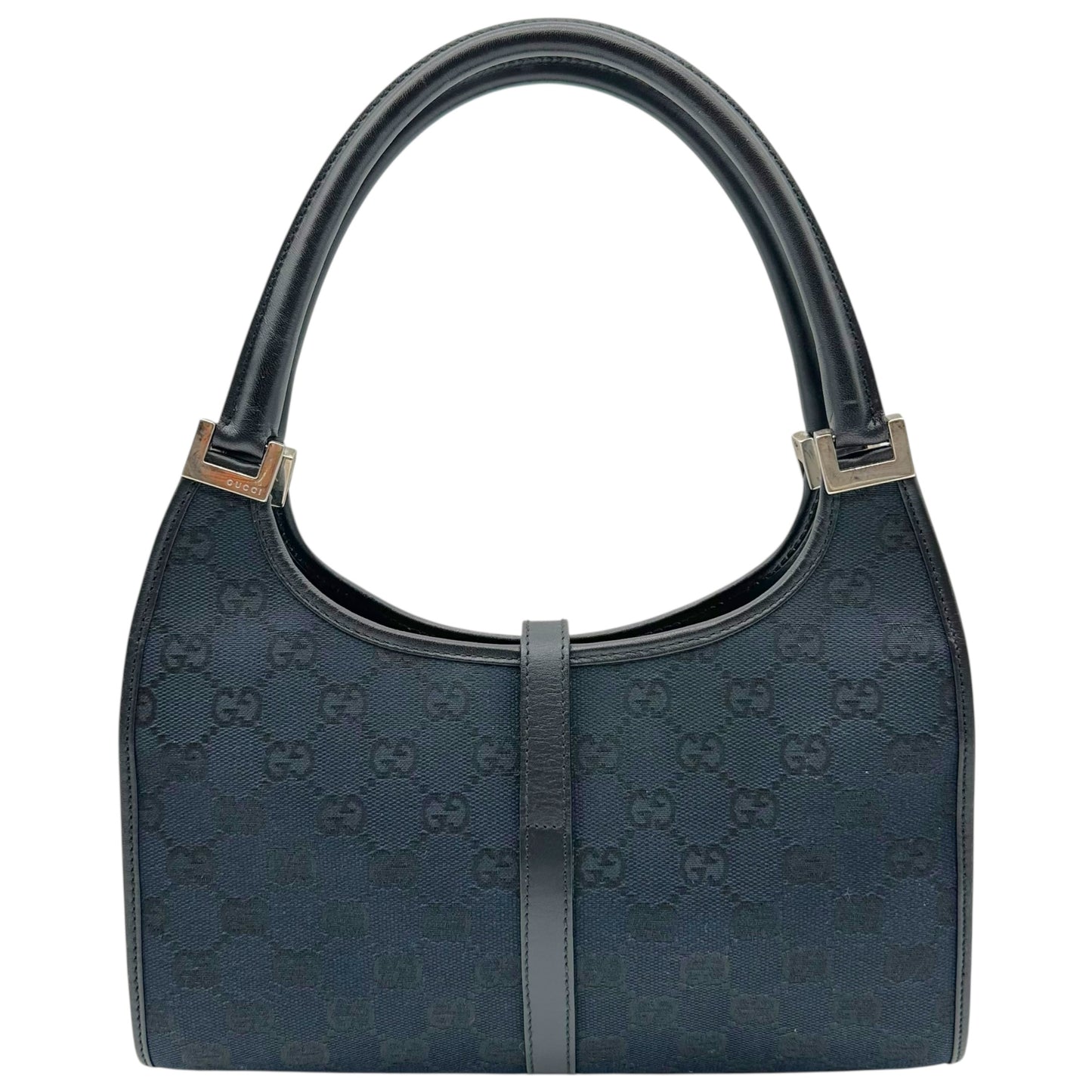 Gucci Black Monogram Canvas Mini Jackie Bag