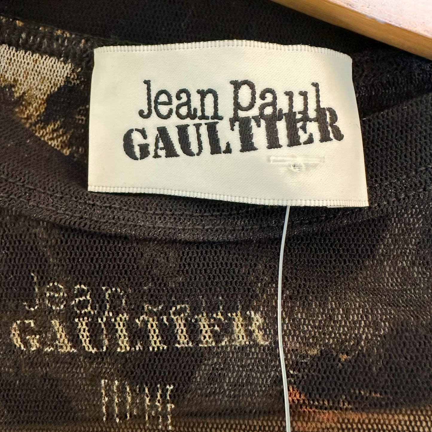 Jean Paul Gaultier Leopard Print Mesh Longsleeve (Current)