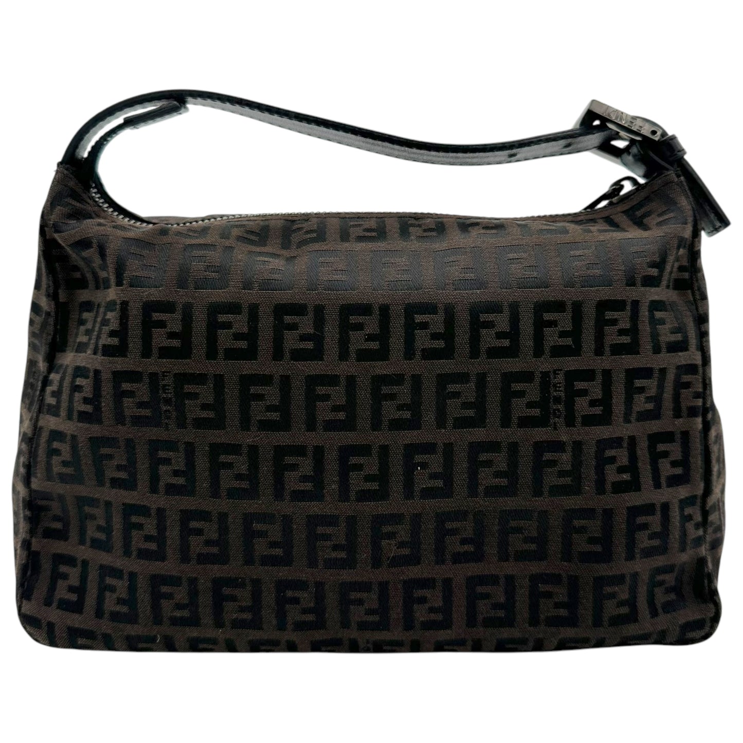 Fendi Pochette Bag Brown Black Zucchino Monogram
