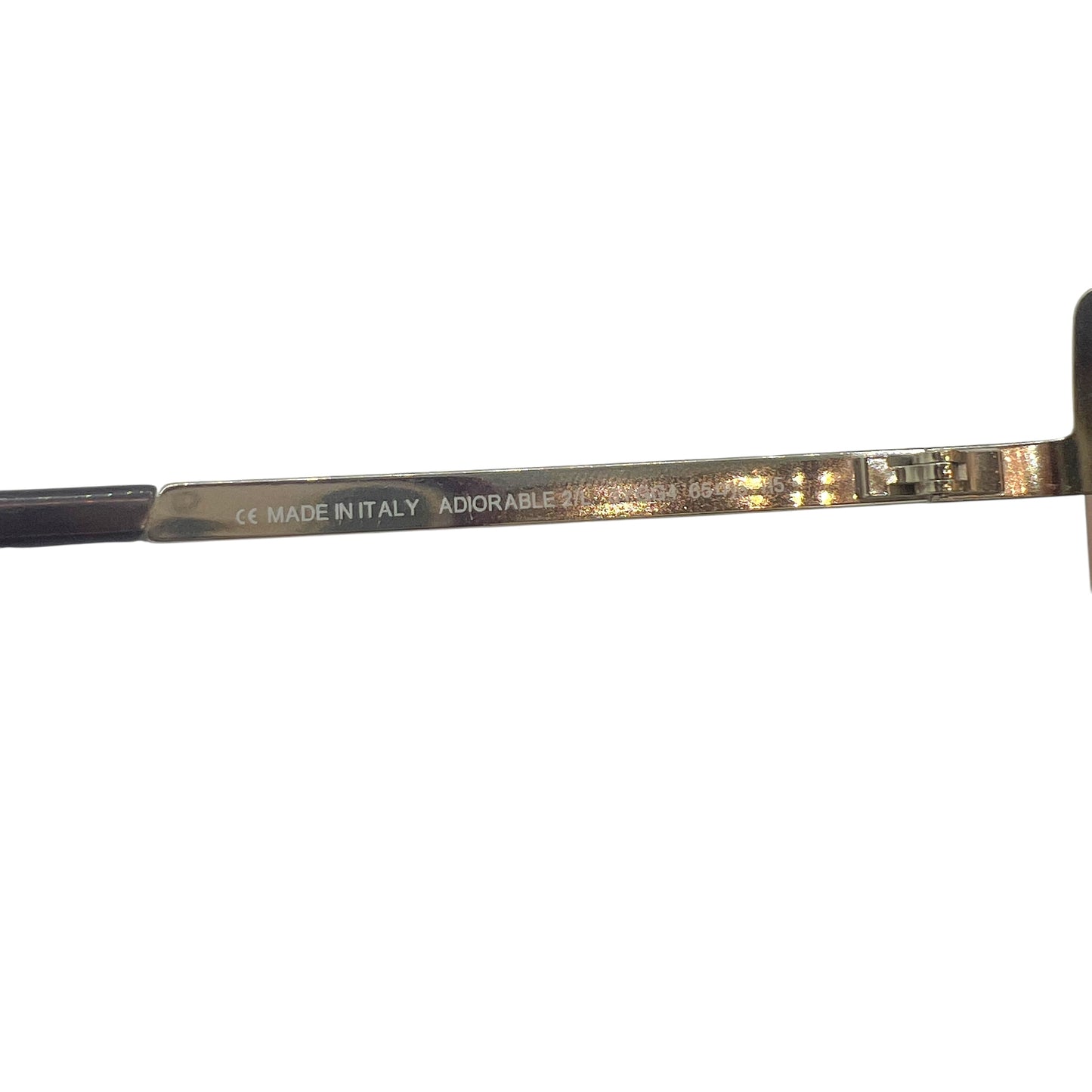 Christian Dior Adiorable2 Brown & Silver Rimless Rectangle Sunglasses