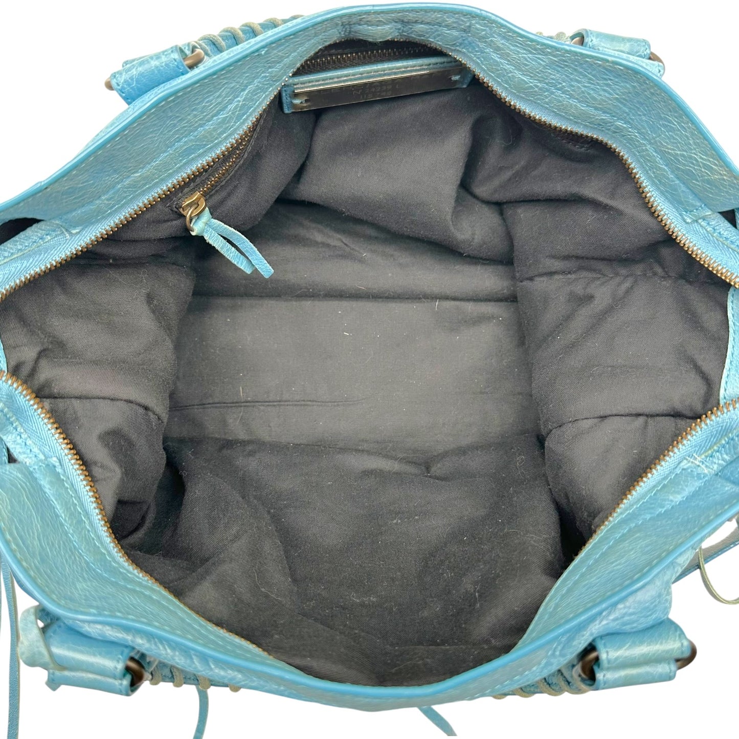 Balenciaga Bright Blue Leather Classic City Bag