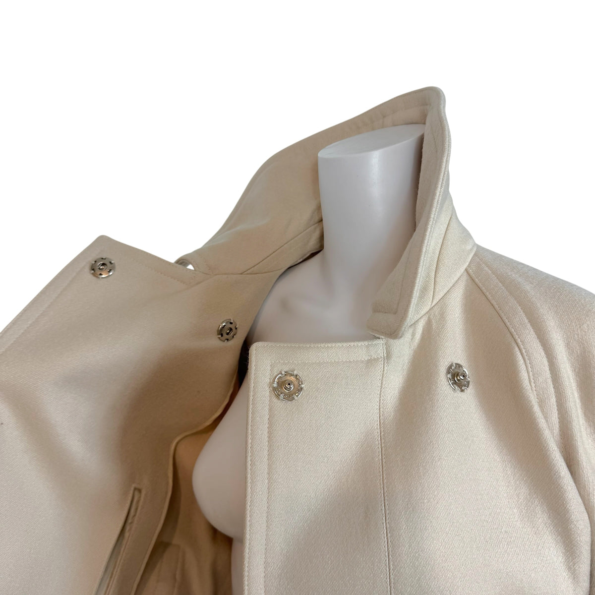 Chloe Fall 2005 Ivory Wool Cropped Wide Sleeve Jacket