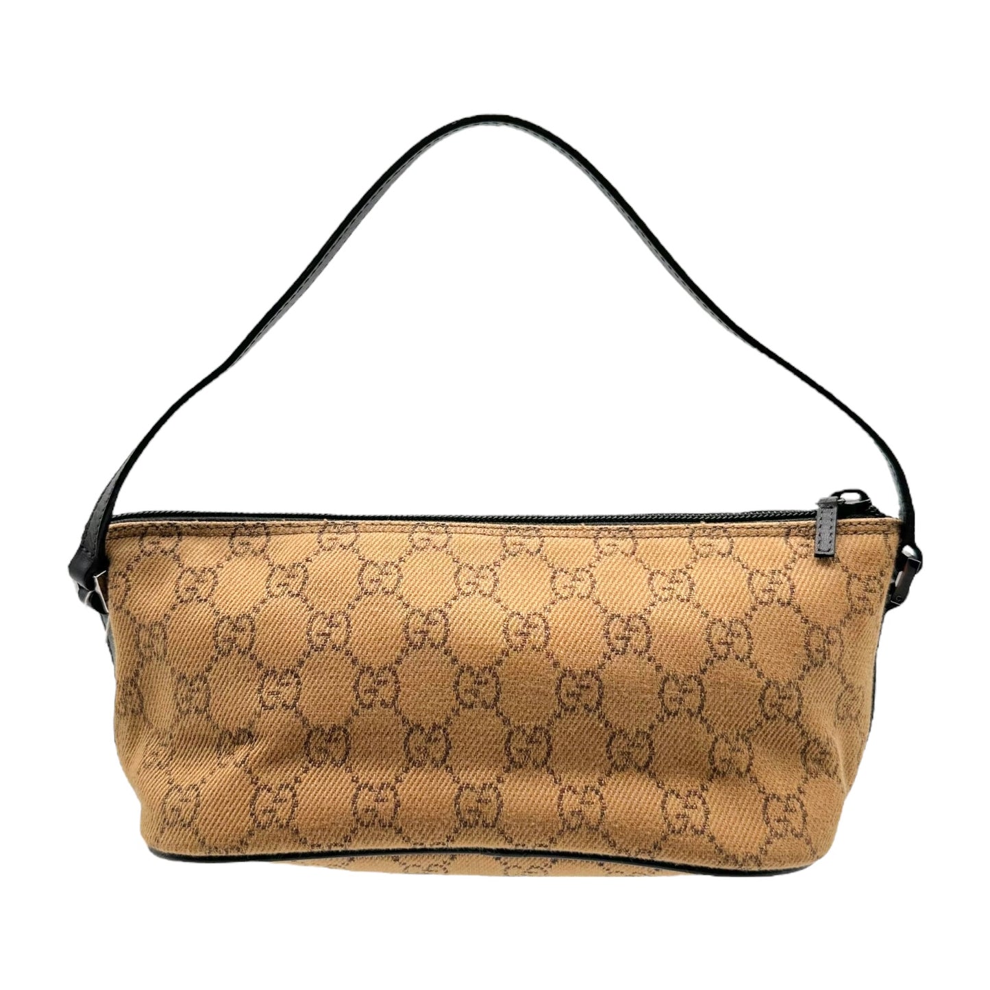 Gucci Tan Monogram Canvas Pochette Bag