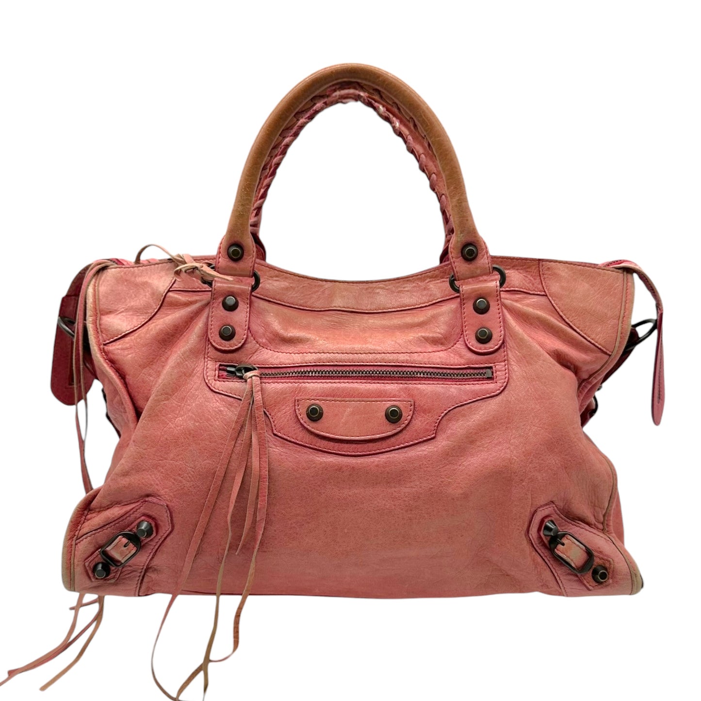 Balenciaga Pink Leather City Bag