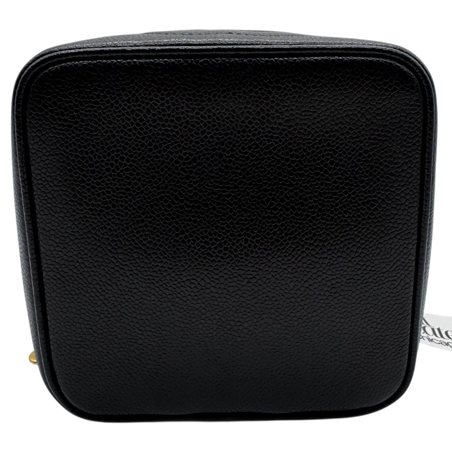 Chanel Black Caviar Leather Square Top Handle Small Vanity Bag 1996-97 - Outfit Repeater