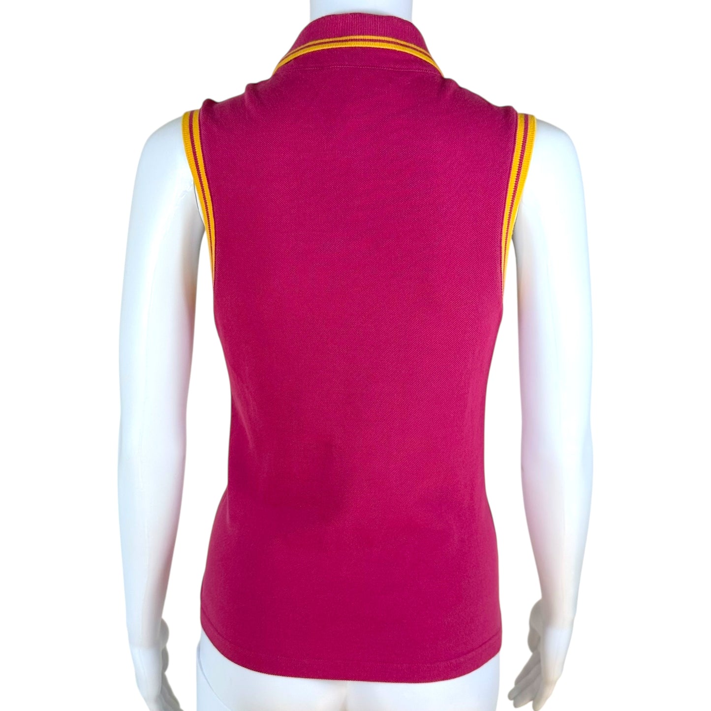 Christian Dior F/W 2004 Hot Pink Monogram Sleeveless Polo