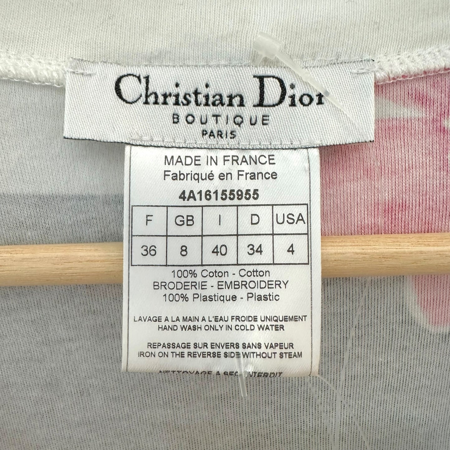 Christain Dior F/W 2004 Dior Dolls Sequin & Leather Embellished Graphic T-Shirt