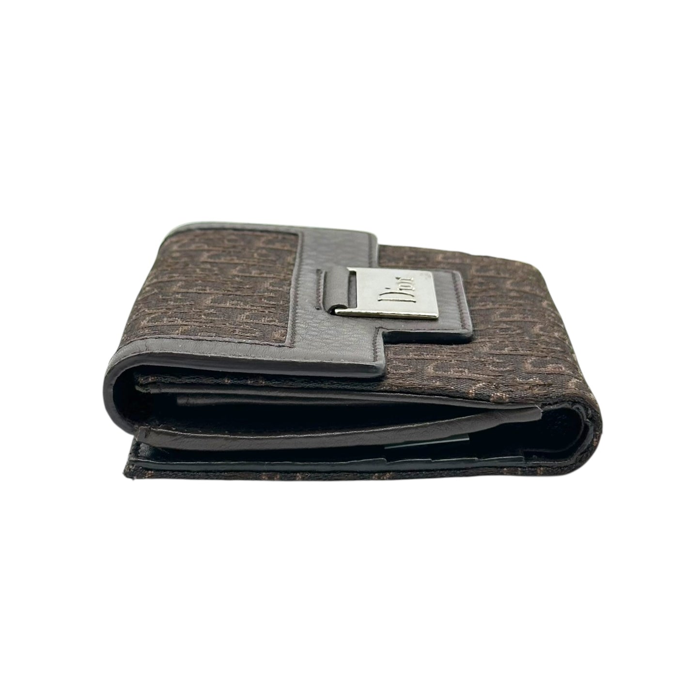 Christian Dior Black Monogram Trotter Bi-fold Wallet - Outfit Repeater