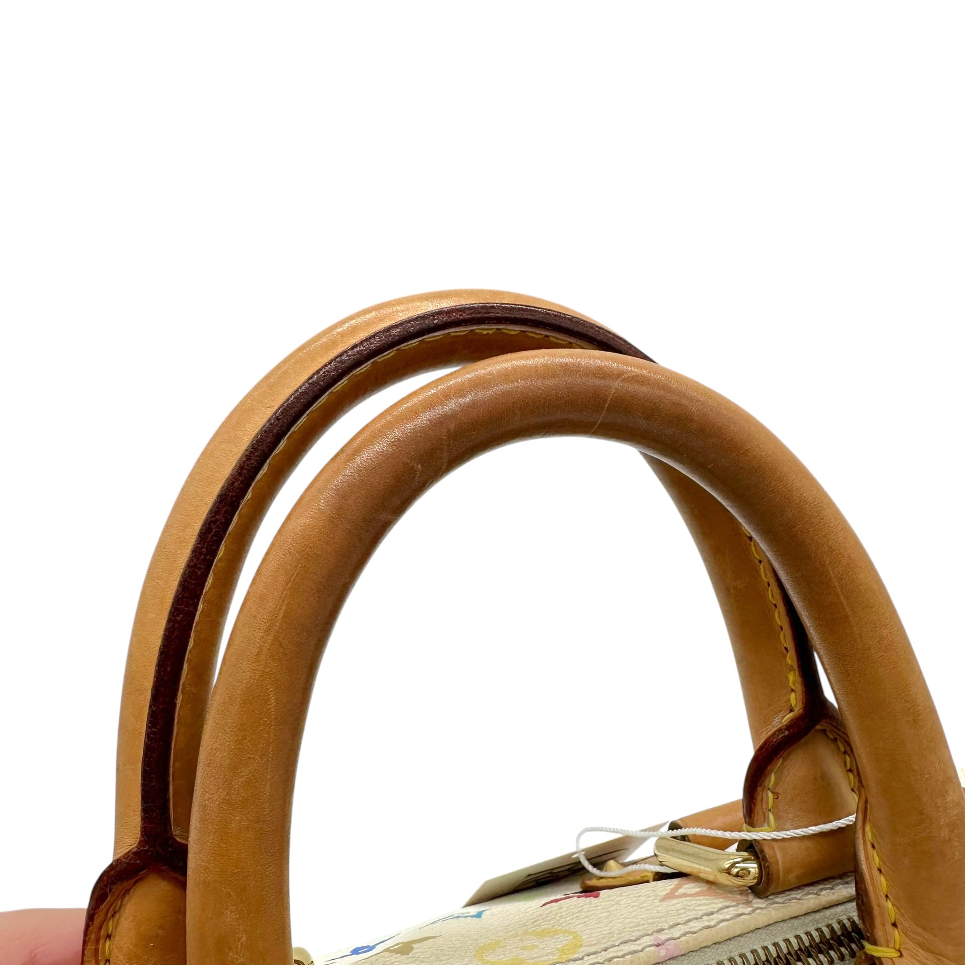 Louis Vuitton White Multicolor Monogram Speedy 30 Bag - Outfit Repeater