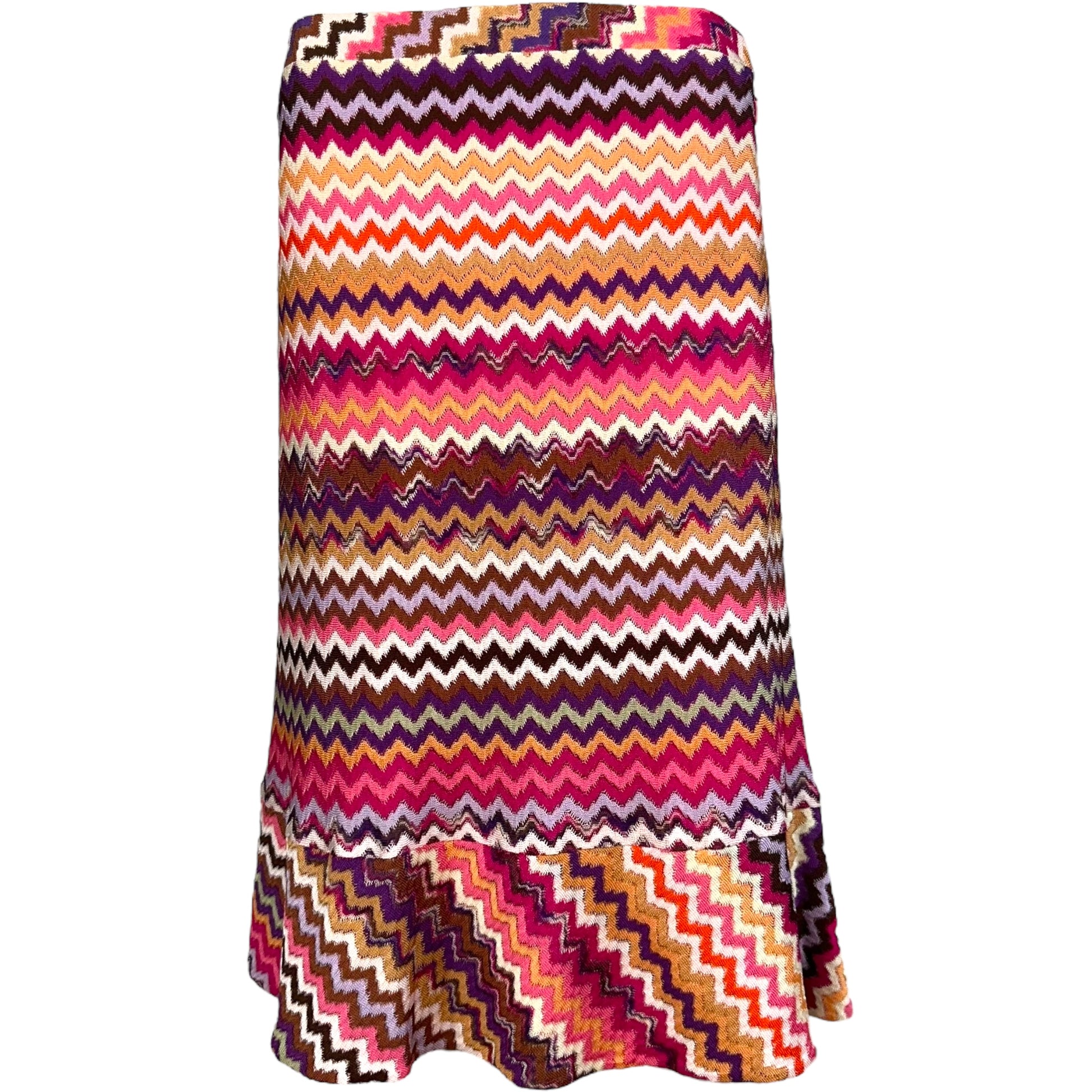 Missoni Pink Chevron Knit Midi Skirt - Outfit Repeater