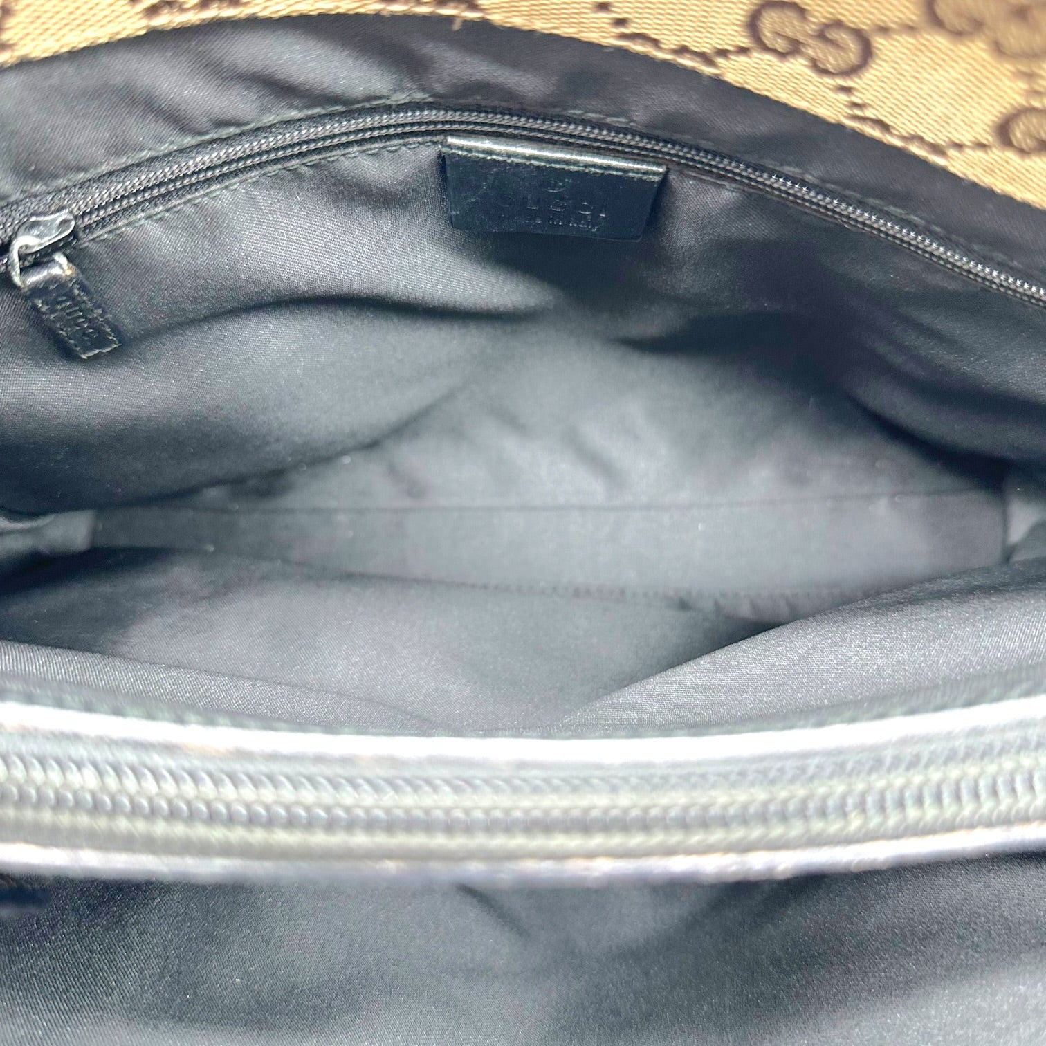 Gucci Tan Monogram Bamboo Handle Mini Tote Bag
