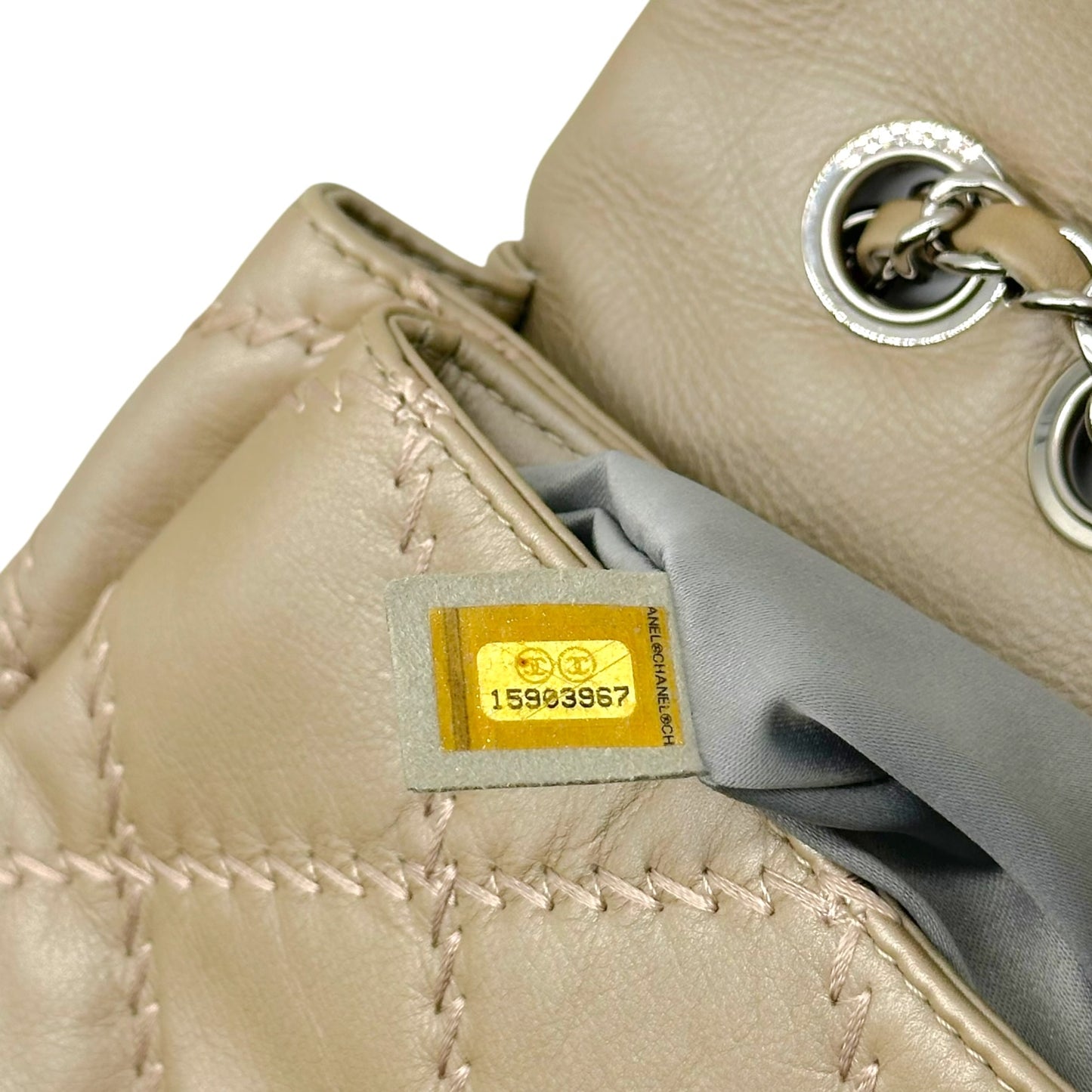 Chanel Gold & Silver Matelasse East-West Flap Bag 2011
