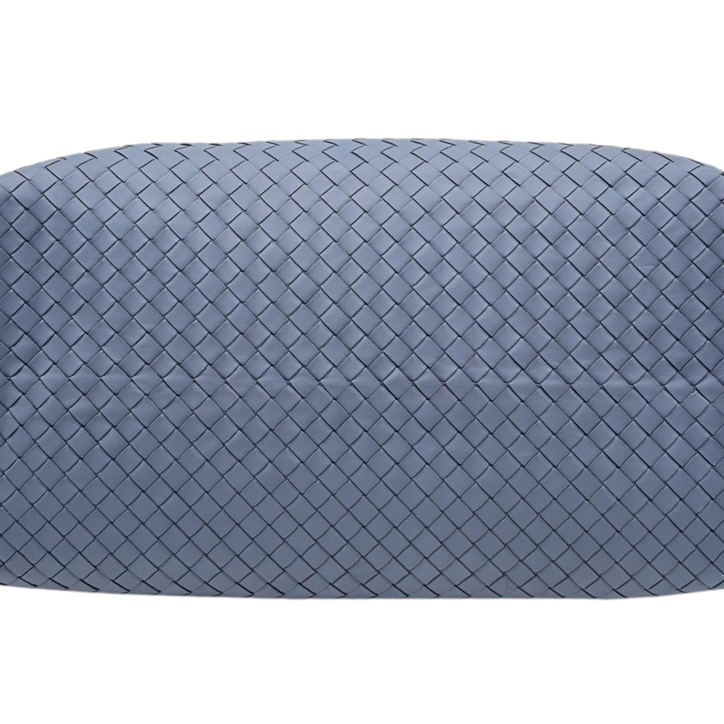 Bottega Veneta Dusty Blue Intrecciato Leather Roma Tote Bag